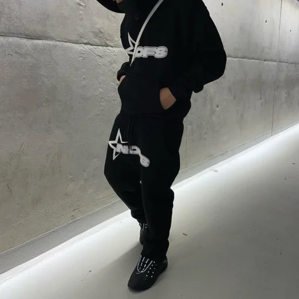 Men's Hoodie & Joggers Tracksuit – 2-Piece Set for Men & Women