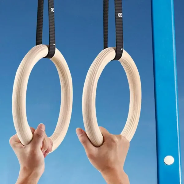 1 Piece Birch Wood Gymnastic Rings