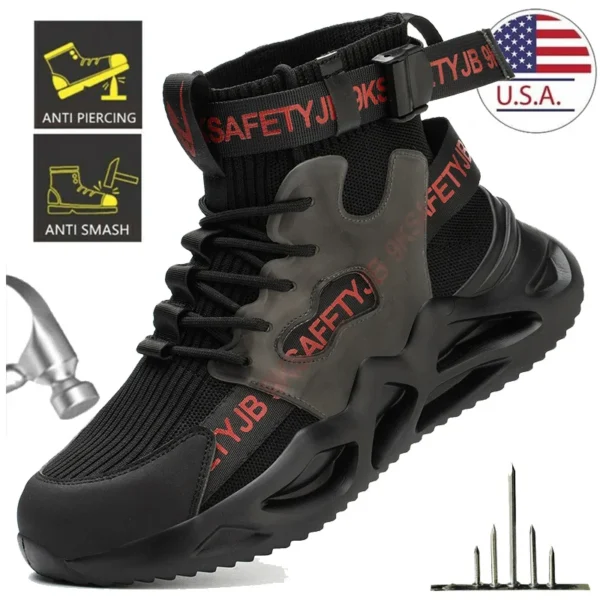 Lightweight Mens Safety Steel Toe Work Sneakers