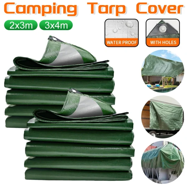 Multipurpose Tarp Heavy Duty Tarpaulin Outdoor Waterproof Sun Shade