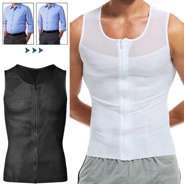 Men Compression Shirt Slimming Body Shaper